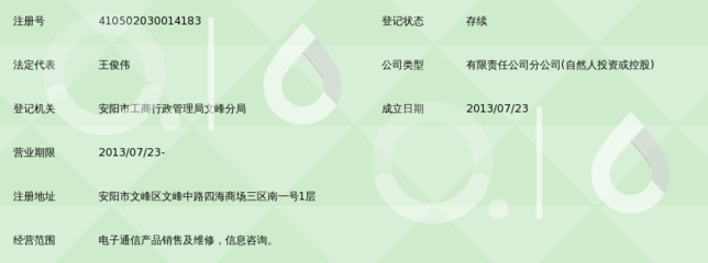 河南爱国者通信设备安阳分公司